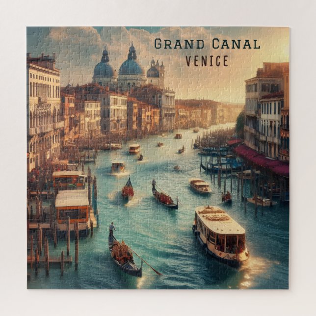 The Grand Canal in Venice Italy Travel Jigsaw Puzzle (Vertical)
