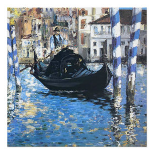 The grand canal of Venice Edouard Manet Poster