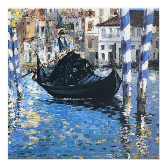 The grand canal of Venice  Edouard Manet  Poster (Front)