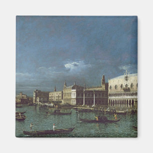 The Grand Canal with the Church of Santa Maria Magnet