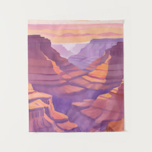 The Grand Canyon National Park Watercolor Tapestry