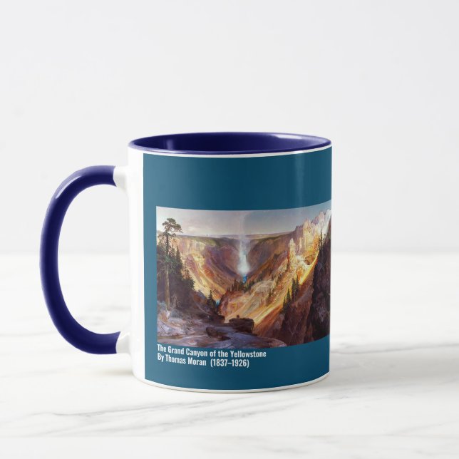 The Grand Canyon of the Yellowstone -Thomas Moran Mug (Left)