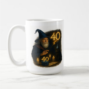 The Grand Enchanter Turns 40: Wizard Birthday Mug