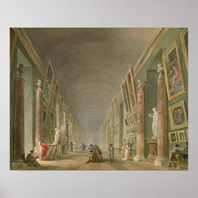 The Grand Gallery of the Louvre Poster (Front)