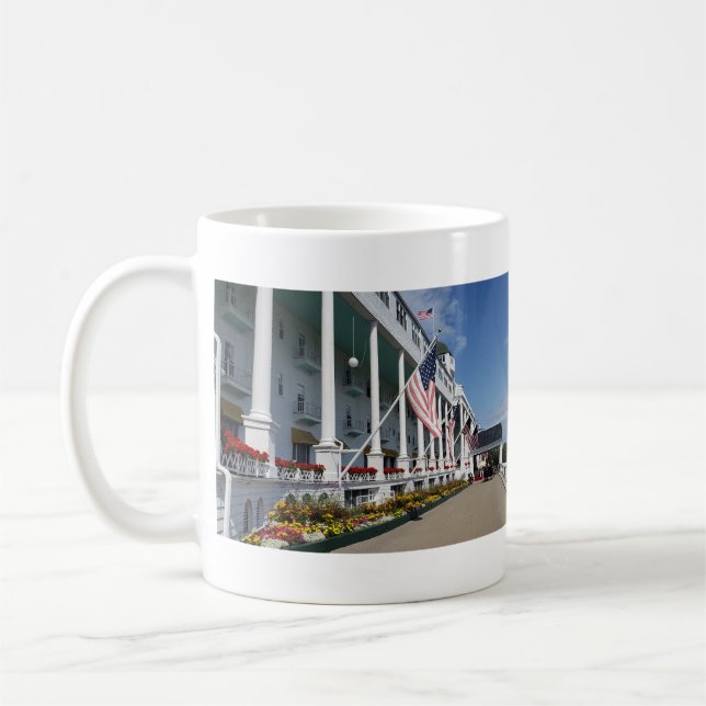 The Grand Hotel on Mackinac Island, Michigan Coffee Mug (Left)