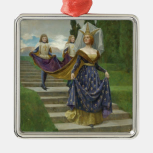 The Grand Lady (by John Collier) Metal Ornament