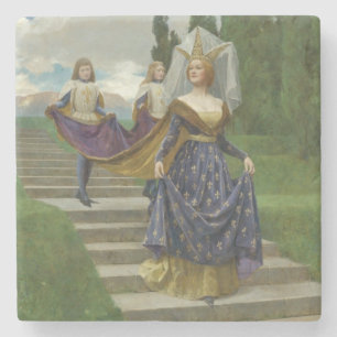The Grand Lady (Mediaeval Aristocratic Woman) Stone Coaster