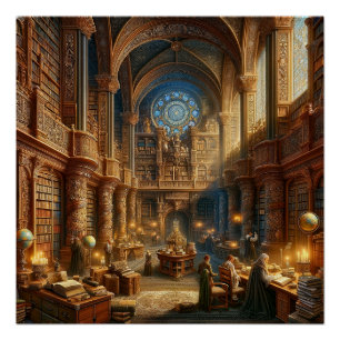 The Grand Library of Enlightenment Poster