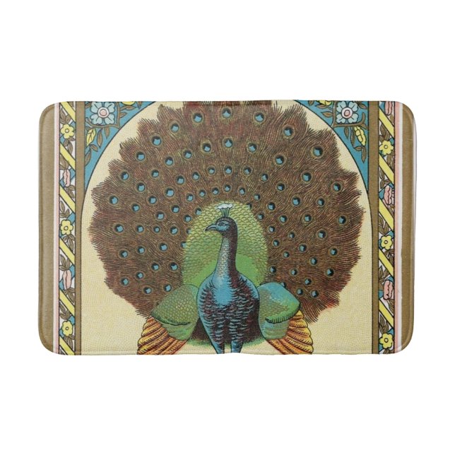 The Grand Peacock Bath Mat (Front)