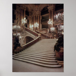 The Grand Staircase of the Opera-Garnier Poster