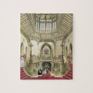 The Grand Staircase, Windsor Castle, from 'A Histo Jigsaw Puzzle