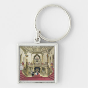 The Grand Staircase, Windsor Castle, from 'A Histo Key Ring