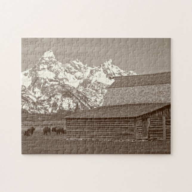 The Grand Tetons from Mormon Row Puzzle (Horizontal)