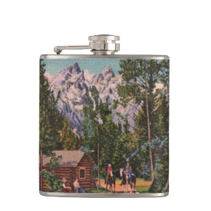 The Grand Tetons - Wyoming Flask