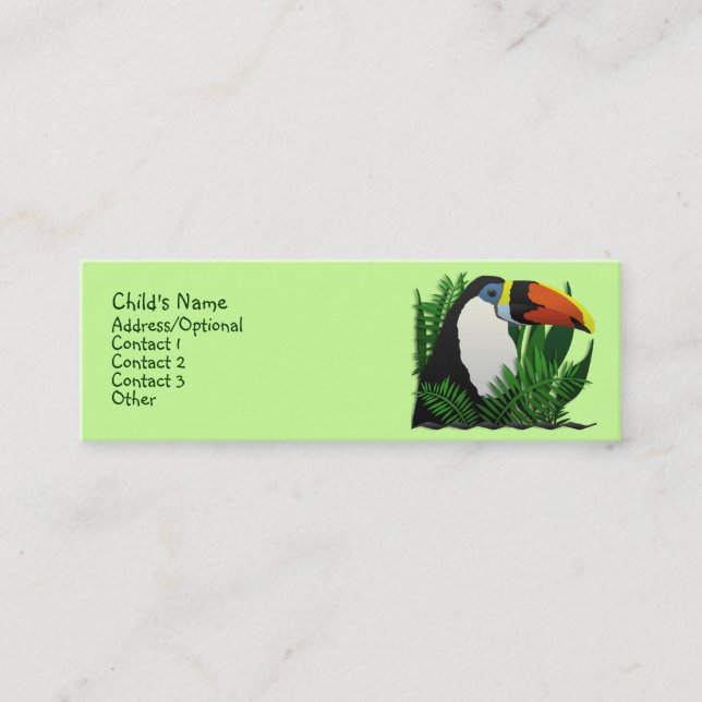 The Grand Toucan Calling Card (Front)