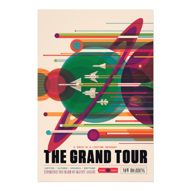 The Grand Tour - NASA/JPL's Retro Space Poster (Front)