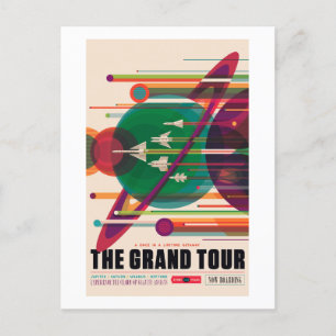 The Grand Tour - NASA/JPL's Retro Space Poster Postcard