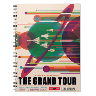 The Grand Tour - NASA'S Retro Space Poster Photo P Notebook