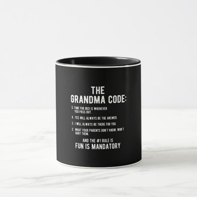 The Grandma Code | Fun Is Mandatory Mug (Center)