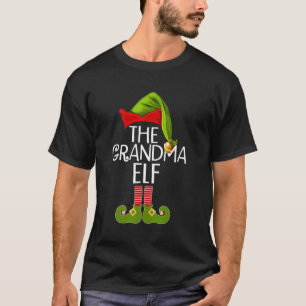 The Grandma Elf Family Matching Group  Christmas P T-Shirt