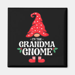 The Grandma Gnome Funny Family Matching Group Chri Magnet