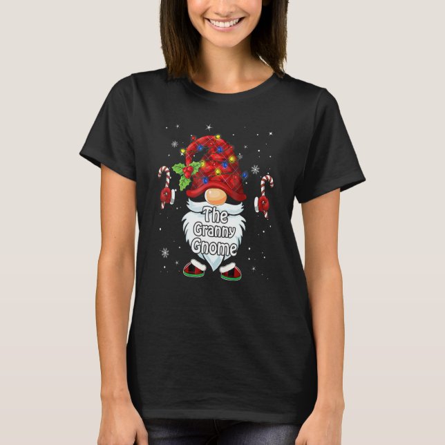 The Granny Gnome Christmas Matching Family T-Shirt (Front)