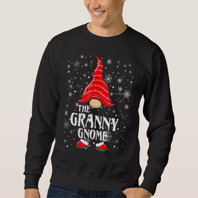 The Granny Gnome Matching Family Group Christmas P Sweatshirt (Front)
