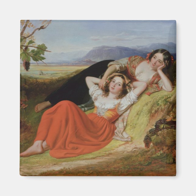 The Grape Harvest Magnet (Front)