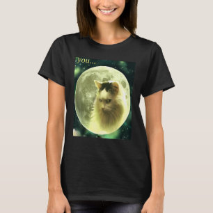 The Graphic Cat's Moon Cat For Women Mum T-Shirt