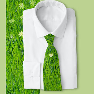 The grass is greener men's tie