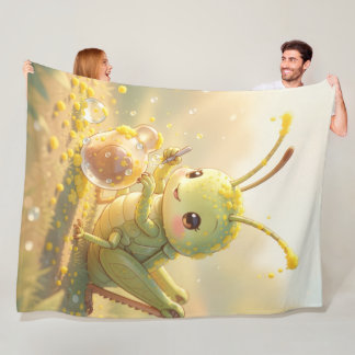The Grasshopper and the Nectar Masterpiece Fleece Blanket