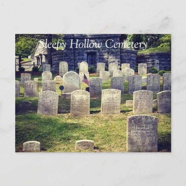 The Grave Site of Washington Irving Postcard (Front)