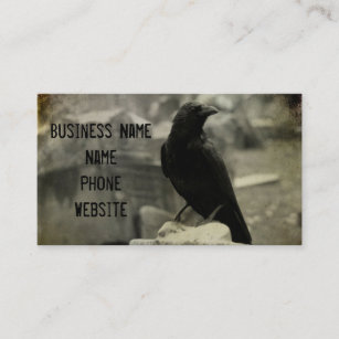 The Graveyard Raven Business Card