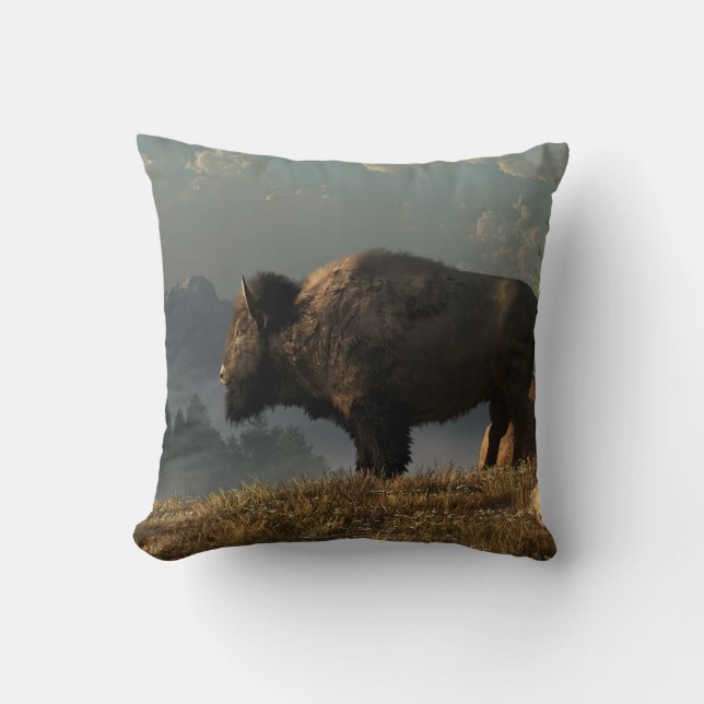 The Great American Bison Cushion (Front)