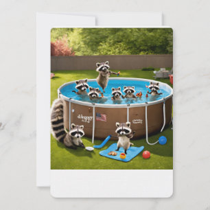 The Great Animal Escape: Pool Party Invitation