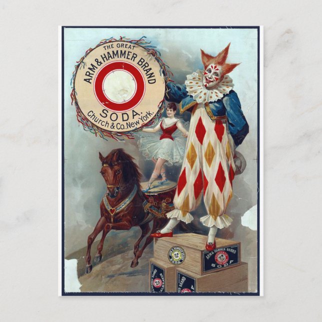 The Great Arm & Hammer Brand Soda Postcard (Front)