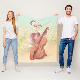 The Great Artist in Spring Fleece Blanket