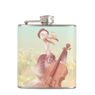 The Great Artist in Spring Hip Flask