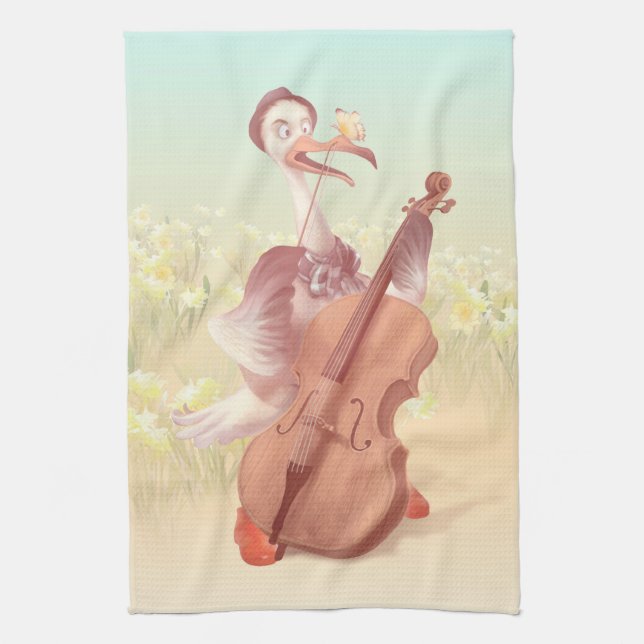 The Great Artist in Spring Tea Towel (Vertical)