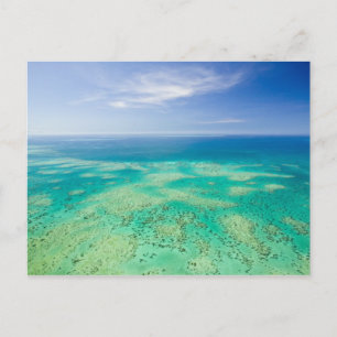 The Great Barrier Reef, aerial view of Green 2 Postcard