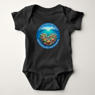 The Great Barrier Reef, Queensland, Australia Baby Bodysuit