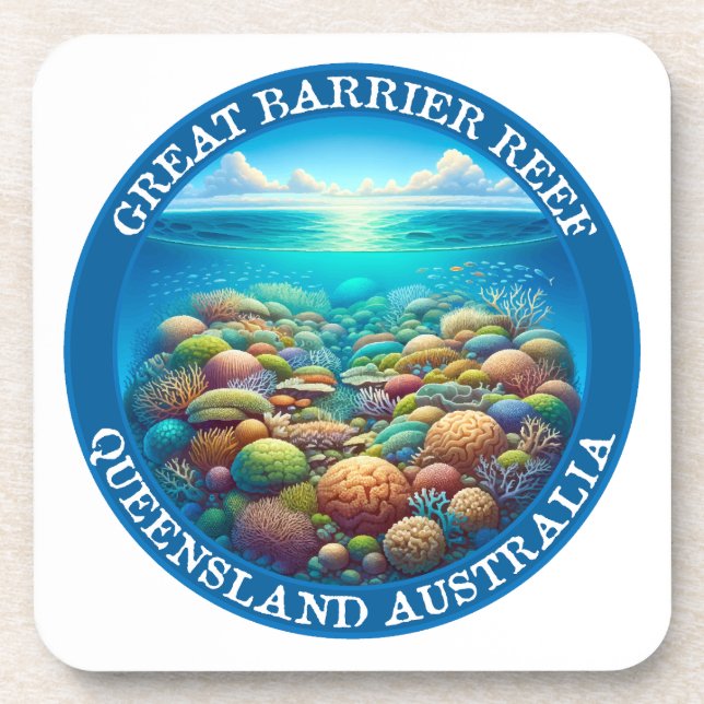 The Great Barrier Reef, Queensland, Australia Coaster (Front)