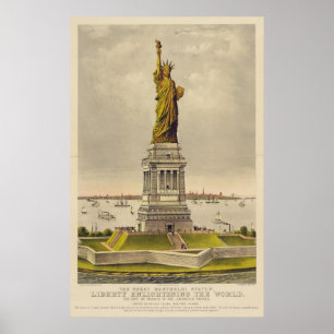 The Great Bartholdi Statue of Liberty Poster