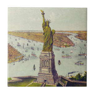 The Great Bartholdi Statue, Statue of Liberty Ceramic Tile