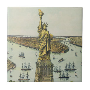 The Great Bartholdi Statue, Statue of Liberty Ceramic Tile