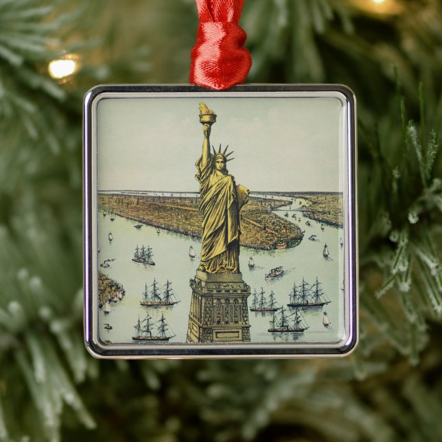 The Great Bartholdi Statue, Statue of Liberty Metal Ornament (Tree)