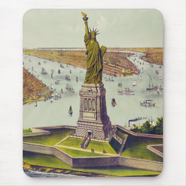 The Great Bartholdi Statue, Statue of Liberty Mouse Pad (Front)