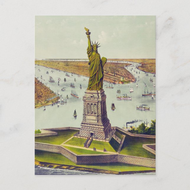 The Great Bartholdi Statue, Statue of Liberty Postcard (Front)