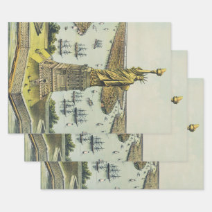 The Great Bartholdi Statue, Statue of Liberty Wrapping Paper Sheet