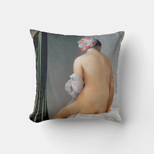 The Great Bather (Seated Woman), Dominique Ingres Cushion